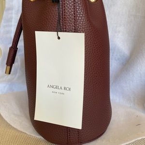 Angela Roi Madeline Mini Vegan bag in Bordeaux